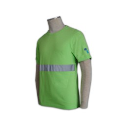 T269  訂造制服Tee  訂購反光帶T恤  t-shirt專門店      綠色 T269  訂造制服Tee  訂購反光帶T恤  t-shirt專門店      綠色